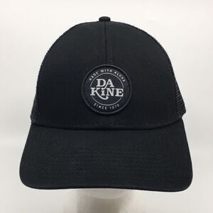 DaKine Aloha circle crest trucker hat SnapBack black cotton baseball cap